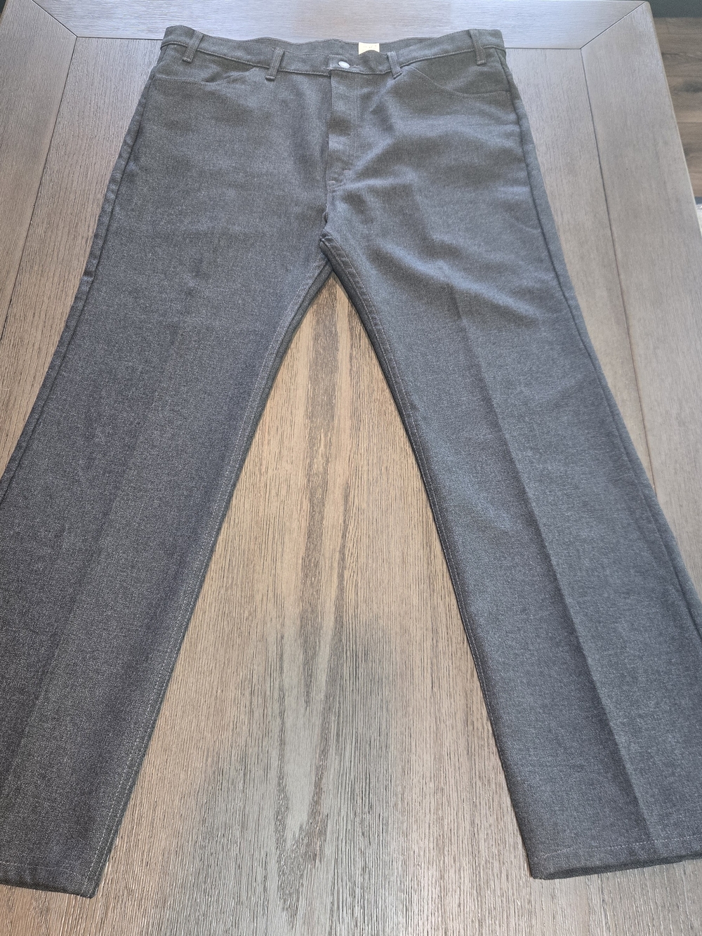 Vintage 70s Style Levi's Panatela Polyester Flare Pants Action Slacks Men 42x32
